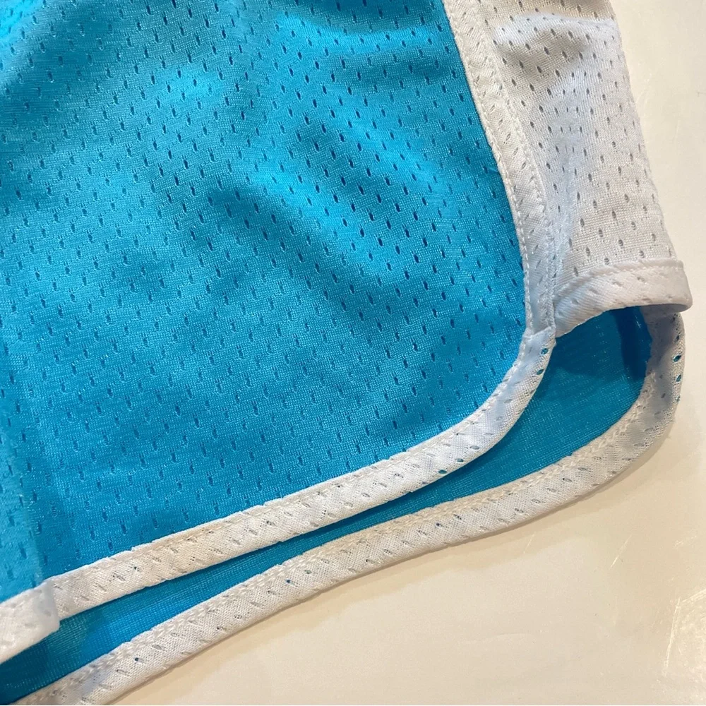 Justice Blue and White Athletic Shorts